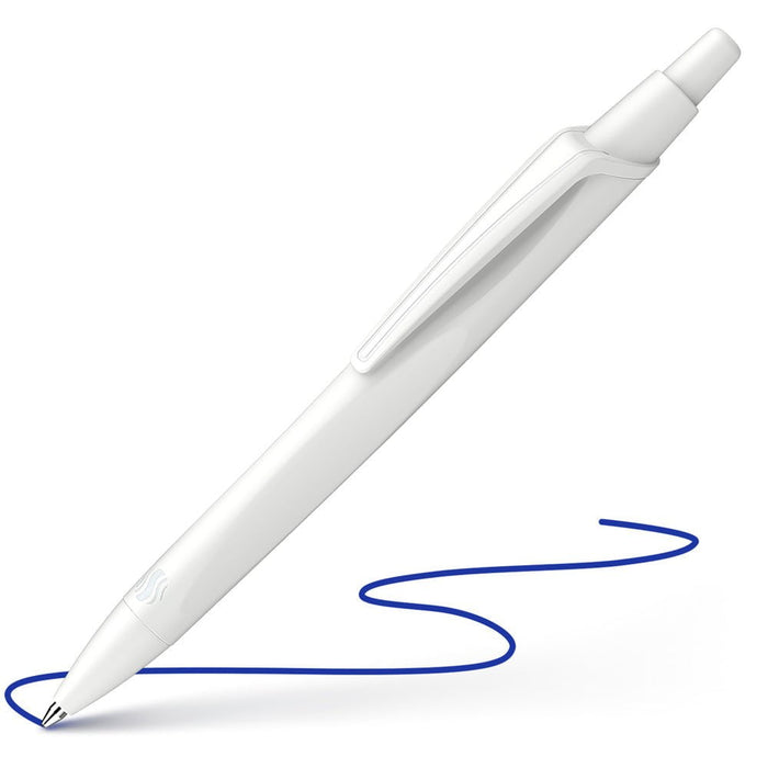 Schneider Reco Ballpoint Pen Medium Tip - Blue Ink - Whute CXS131850