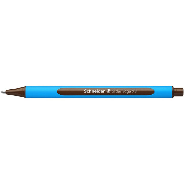 Schneider Slider Edge Ballpoint Pen Extra Broad Tip - Brown Ink CXS152207
