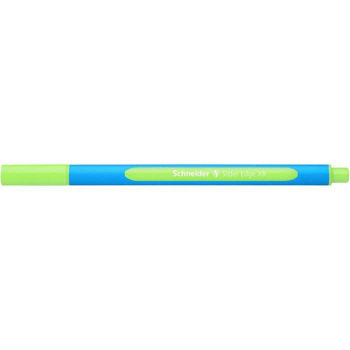 Schneider Slider Edge Ballpoint Pen Extra Broad Tip - Light Green Ink CXS152211