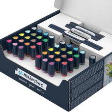 Schneider Twinmarker Paint-It 040 Brush + Round Complete Set V1, 52 pieces, Assorted Colours CXSML04010902