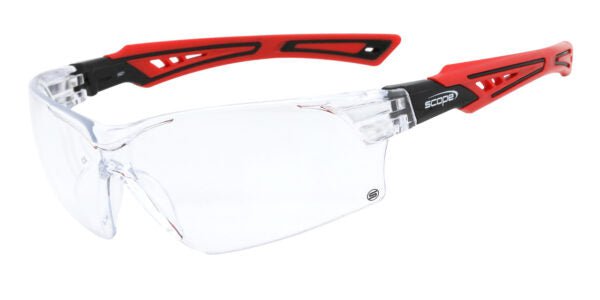 Scope Bionix Red/Black Temple Titanium AF/AS Clear Lens 10 Pair RM860RC