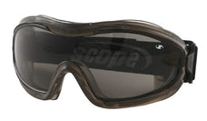 Scope Fusion Goggle Crystal Black Frame Smoke Lens 10 Pair RM330SCB