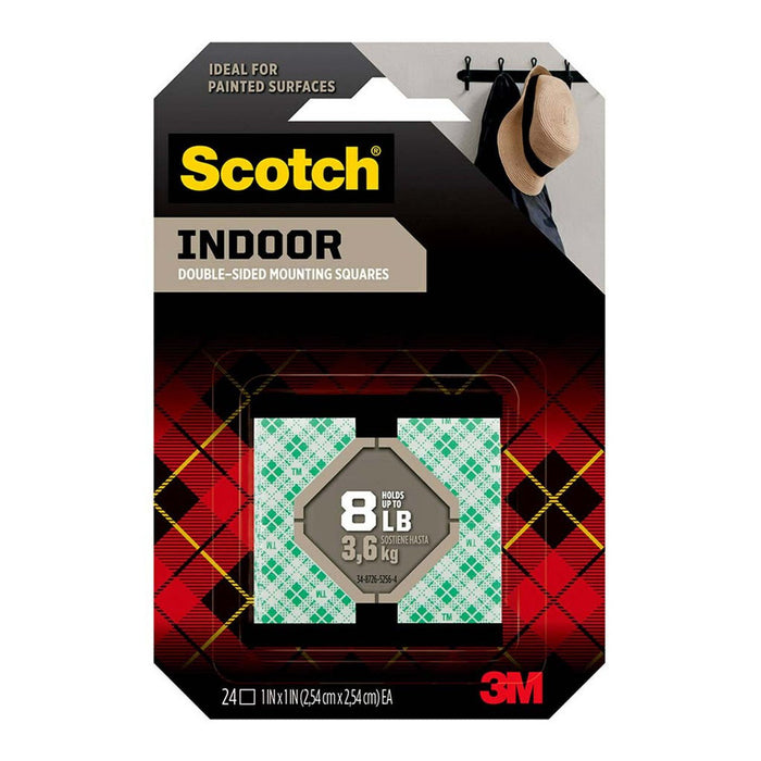 Scotch 111 Double Sided Mounting Squares 25mm x 25mm x 24's Pack FP10693