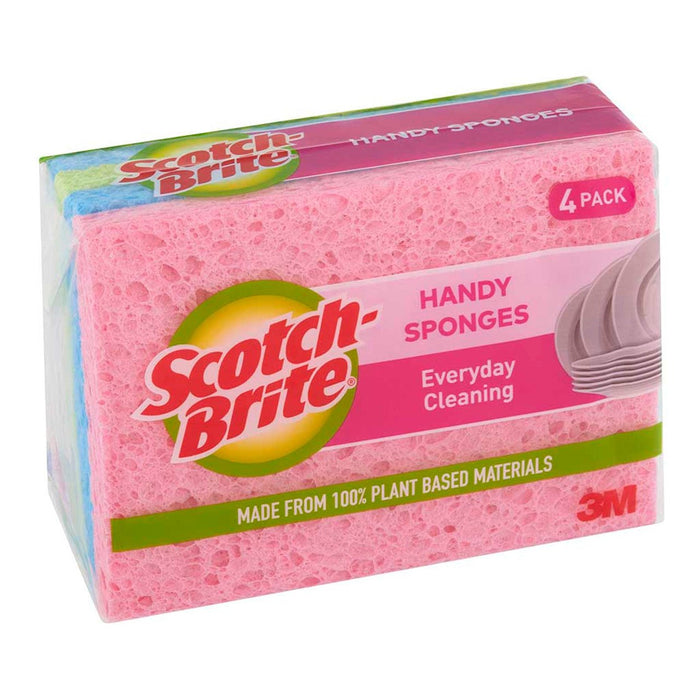 Scotch-Brite Handy Sponge Antibacterial, Pack of 4 FP10226