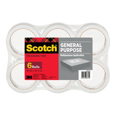 Scotch Clear Packaging Tape 48mm x 50m, Pack of 6 (3350-OPP) FP11389
