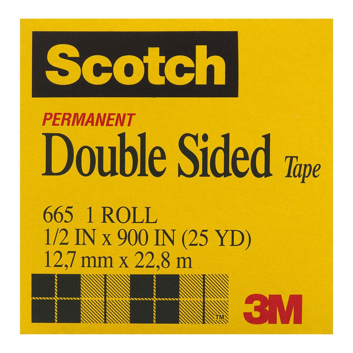 Scotch Double Sided Tape 665 12.7mm x 23m FP10156