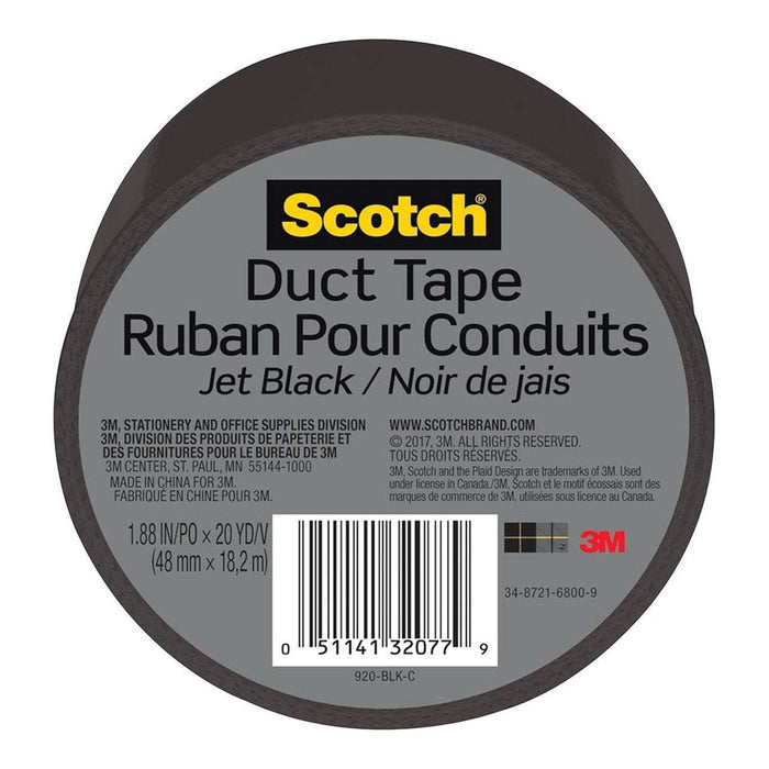 Scotch Duct Tape 920-BLK-C 48mm x 18.2m Jet Black FP10837