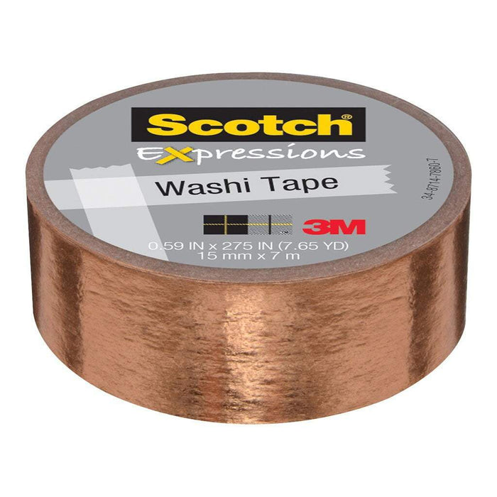 Scotch Expressions Washi Tape Copper Foil 15mm x 7mt (C614-CPR) FP10939
