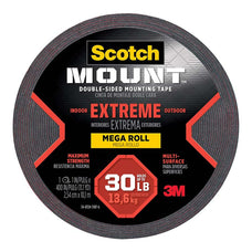 Scotch Extreme Mounting Tape 414H-L Mega Roll 2.54cm x 10.1m FP10714