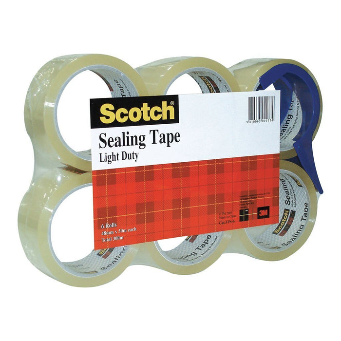 Scotch FPS- 6 Clear Sealing Tape 48mm x 50mt x 6's Pack FP10919