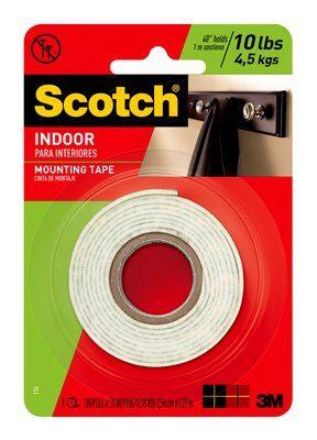 Scotch Indoor Permanent Mounting Tape 25.4mm x 1.27mt (114DC) FP10712