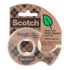 Scotch Magic Greener Tape, With Dispenser, 19mm x 15.2m (123) FP10952