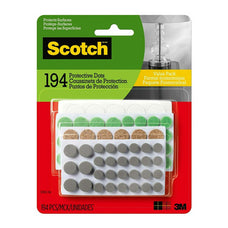 Scotch Protective Dots SP860-NA Asst Sizes, Pack of 194 FP10674