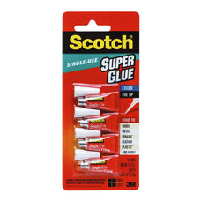 Scotch Scotch Adhesive Super Glue One Drop 0.5g x 4's pack (SGAD-904B) FP10628