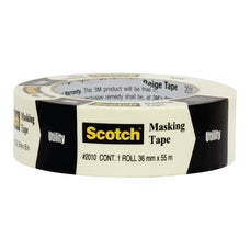 Scotch Utility Masking Tape, 36mm x 55m, Beige (2010) FP11038
