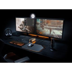Seagate FireCuda Gaming Dock - 5 x USB Ports - 1 x RJ-45 Ports - Network (RJ-45) - 1 x DisplayPorts - DisplayPort - Audio Line In - Audio Line Out - Microphone - Thunderbolt - 1 x Thunderbolt 3 Ports - Wired IM4642754