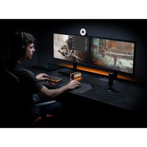 Seagate FireCuda Gaming Dock - 5 x USB Ports - 1 x RJ-45 Ports - Network (RJ-45) - 1 x DisplayPorts - DisplayPort - Audio Line In - Audio Line Out - Microphone - Thunderbolt - 1 x Thunderbolt 3 Ports - Wired IM4642754
