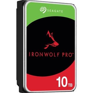 Seagate IronWolf Pro ST10000NT001 10 TB Hard Drive - 3.5" Internal - SATA (SATA/600) - Conventional Magnetic Recording (CMR) Method - Server, Workstation Device Supported - 7200rpm IM5618720