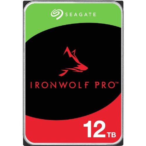 Seagate IronWolf Pro ST12000NT001 12 TB Hard Drive - 3.5" Internal - SATA (SATA/600) - Conventional Magnetic Recording (CMR) Method - Server, Workstation Device Supported - 7200rpm IM5618719