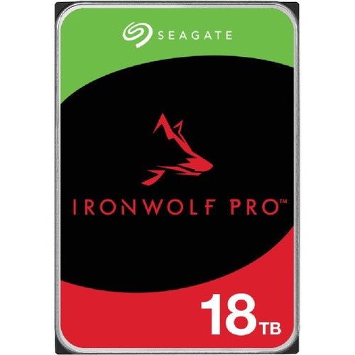 Seagate IronWolf Pro ST18000NT001 18 TB Hard Drive - 3.5" Internal - SATA (SATA/600) - Conventional Magnetic Recording (CMR) Method - Server, Workstation Device Supported - 7200rpm IM5618855