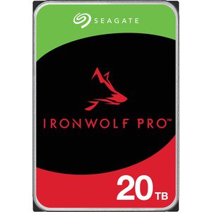 Seagate IronWolf Pro ST20000NT001 20 TB Hard Drive - 3.5" Internal - SATA (SATA/600) - Conventional Magnetic Recording (CMR) Method - Server, Workstation Device Supported - 7200rpm IM5618833