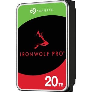 Seagate IronWolf Pro ST20000NT001 20 TB Hard Drive - 3.5" Internal - SATA (SATA/600) - Conventional Magnetic Recording (CMR) Method - Server, Workstation Device Supported - 7200rpm IM5618833