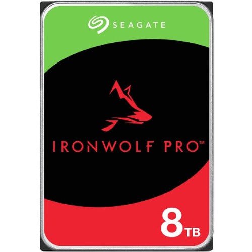 Seagate IronWolf Pro ST8000NT001 8 TB Hard Drive - 3.5" Internal - SATA (SATA/600) - Conventional Magnetic Recording (CMR) Method - Server, Workstation Device Supported - 7200rpm IM5618856