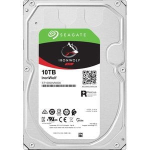 Seagate IronWolf ST10000VN000 10 TB Hard Drive - 3.5" Internal - SATA (SATA/600) - Conventional Magnetic Recording (CMR) Method - Server, Desktop PC, Workstation, Storage System Device Supported - 7200rpm IM5228475