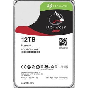 Seagate IronWolf ST12000VN0008 12 TB Hard Drive - 3.5" Internal - SATA (SATA/600) - Conventional Magnetic Recording (CMR) Method - 7200rpm IM4348669