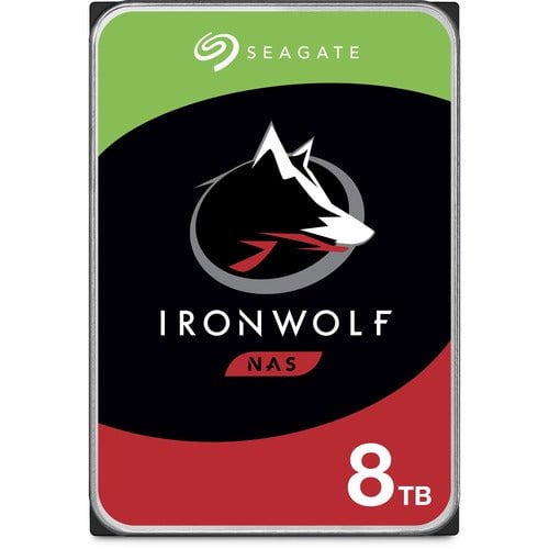 Seagate IronWolf ST8000VN004 8 TB Hard Drive - 3.5" Internal - SATA (SATA/600) - Conventional Magnetic Recording (CMR) Method - 7200rpm IM4492779