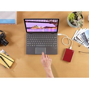 Seagate One Touch STKY1000403 1 TB Portable Hard Drive - External - Red - Notebook Device Supported - USB 3.0 - 3 Year Warranty IM5193970