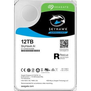 Seagate SkyHawk AI ST12000VE001 12 TB Hard Drive - 3.5" Internal - SATA (SATA/600) - Network Video Recorder, Camera Device Supported IM5030439
