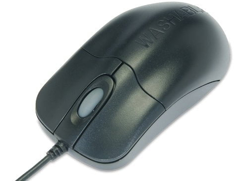 Seal Shield Mouse IP68 Scroll, USB Black, Medical Grade, Waterproof, Antimicrobial SKKBSSSTM042