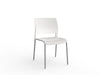 Knight's Game 4-Leg Conference Chair, Silver Powdercoated Frame (Choice of Shell Colour)