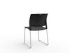 Knight's Game Skid Frame Conference Chair, Chrome Frame (Choice of Shell Colour)