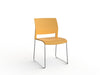 Knight's Game Skid Frame Conference Chair, Chrome Frame (Choice of Shell Colour)