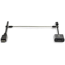 Security Tether Cables - Steel - Adjustable - 20 Pack Universal Cable and Adapter Tethers - Heat Shrink Covers (CONNLOCKPK20) IM4875211
