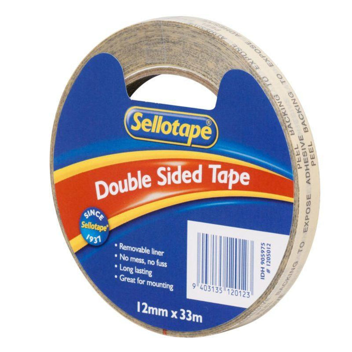 Sellotape 1205 Double Sided Tape 12mm x 33m CX2017256