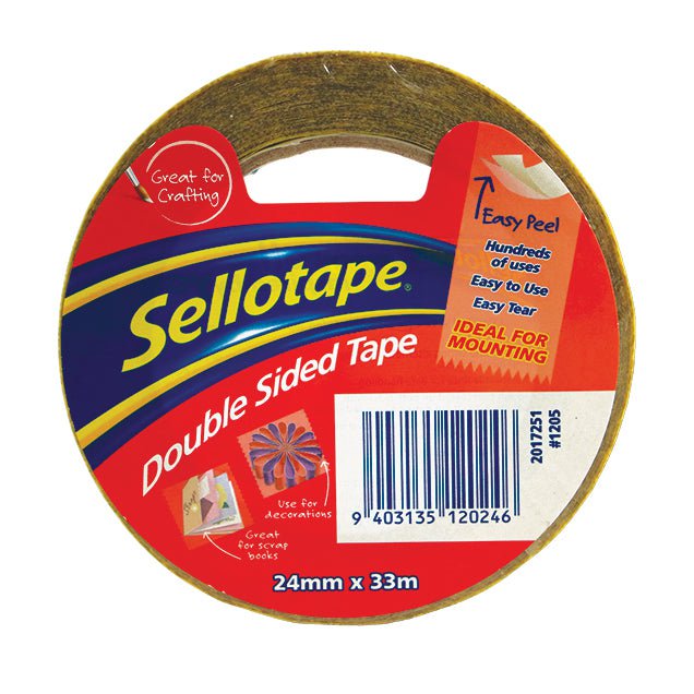 Sellotape 1205 Double Sided Tape 24mm x 33m CX2017251