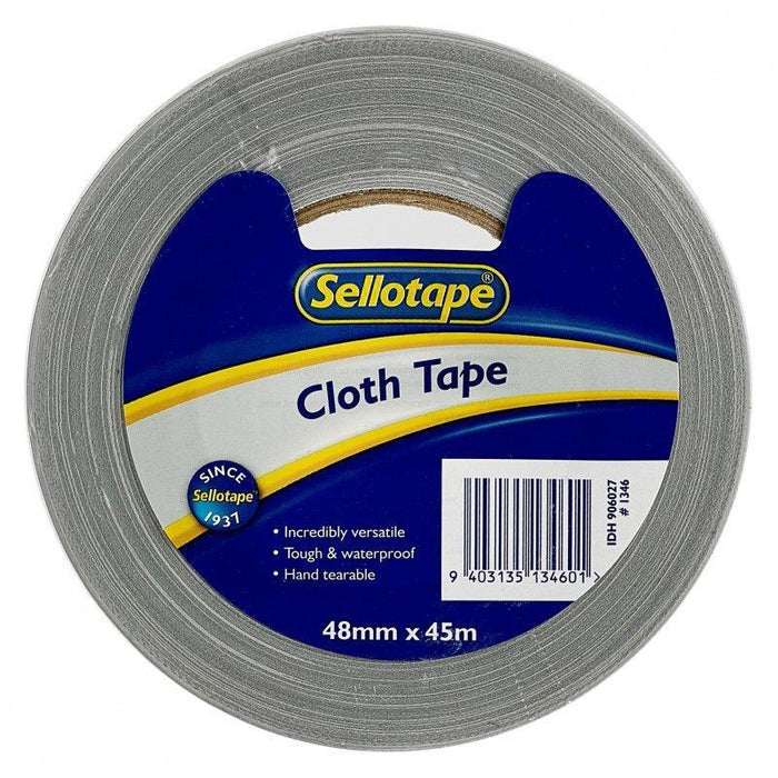 Sellotape 1346 Silver Cloth Tape 48mm x 45mt CX906027