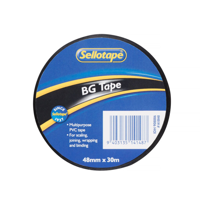 Sellotape 1410 BG Tape Black 48mm x 30m CX908886