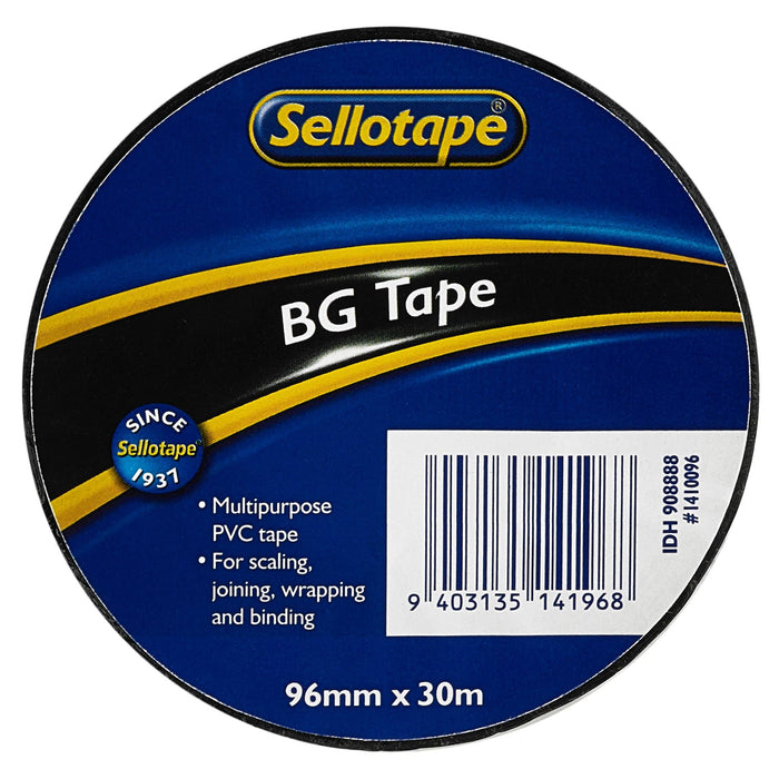 Sellotape 1410 BG Tape Black 96mm x 30m CX908888