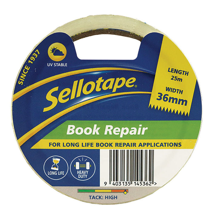 Sellotape 1450 Book Repair Tape 36mm x 25mt CX906048