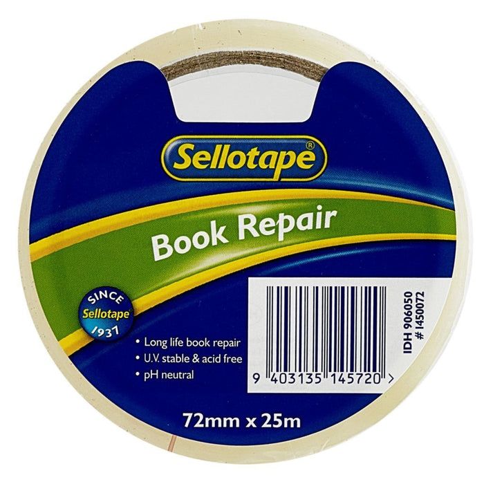 Sellotape 1450 Book Repair Tape 72mm x 25mt CX906050