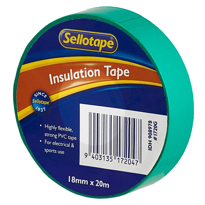 Sellotape 1720G Insulation Green 18mm x 20m CX908978