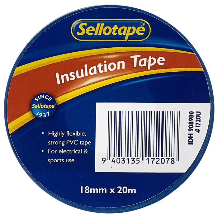 Sellotape 1720U Insulation Blue 18mm x 20m CX908980