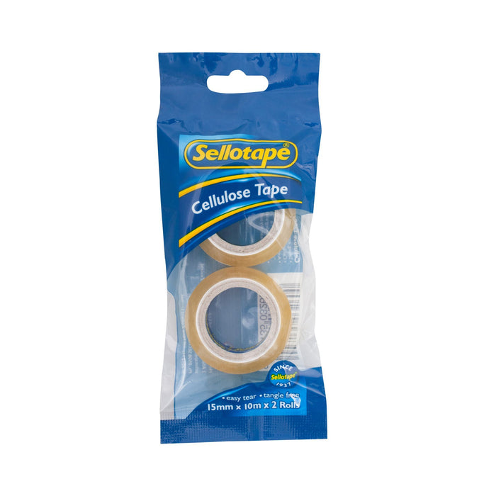 Sellotape 3260 Cellulose 2 Pack 15mm x 10m CX1721246
