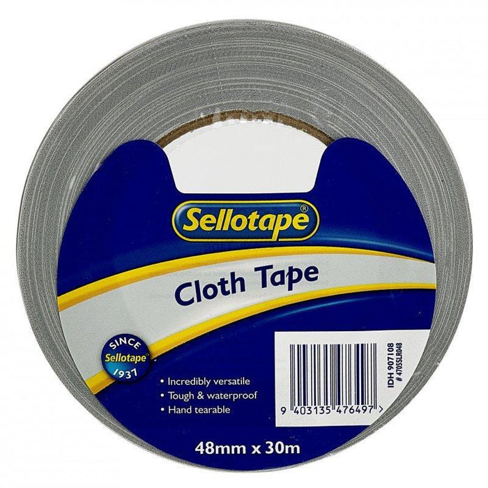 Sellotape 4705SLR Silver Cloth Tape 48mm x 30mt CX907108
