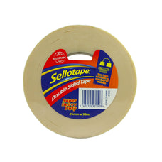 Sellotape Heavy Duty Double Sided PVC Tape 25mm x 50m CX2140809