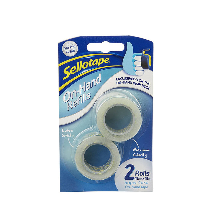 Sellotape On-Hand Refills 18mm x 15m 2 Pack CX1740339